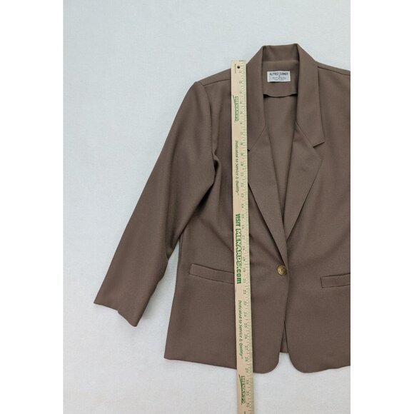 Alfred Dunner Women's Blazer Jacket Size 8 Beige Unlined Lightweight - Picture 8 of 14